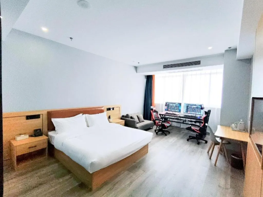 Bed in Borrman Hotel Jiangyin Zhouzhuang