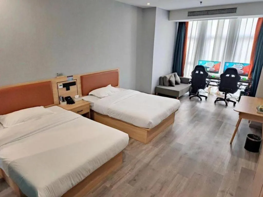 Bed in Borrman Hotel Jiangyin Zhouzhuang