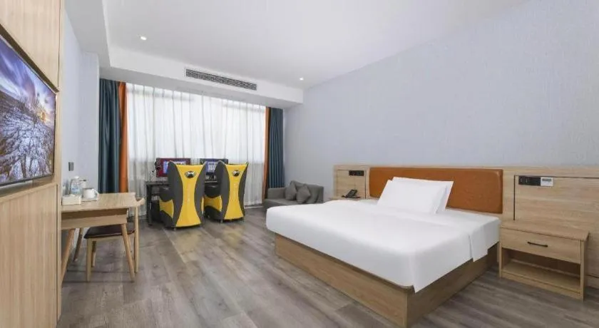 Bed in Borrman Hotel Jiangyin Zhouzhuang