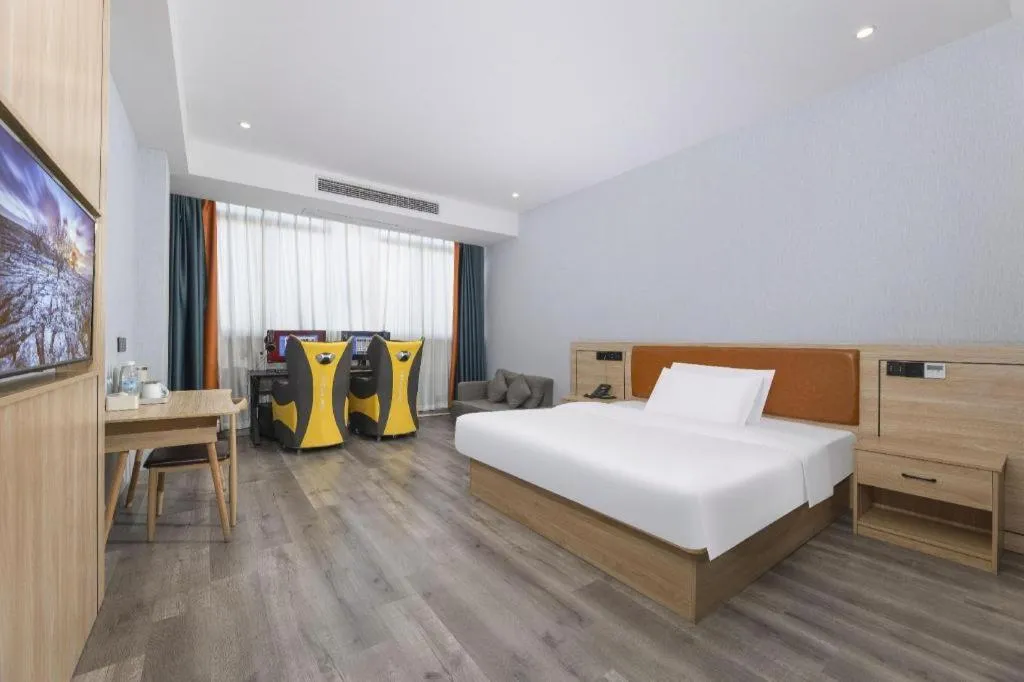 Bed in Borrman Hotel Jiangyin Zhouzhuang