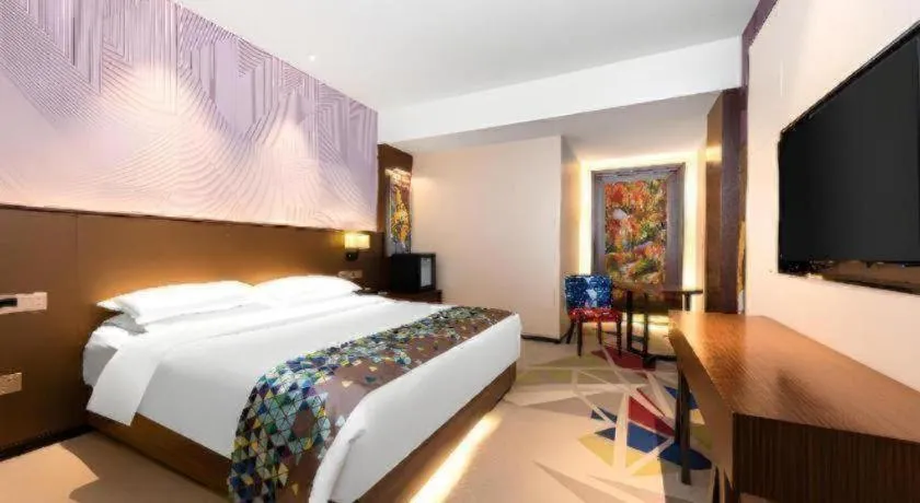 Bed in Borrman Hotel Wuhan Hankou Railway Station Metro Station