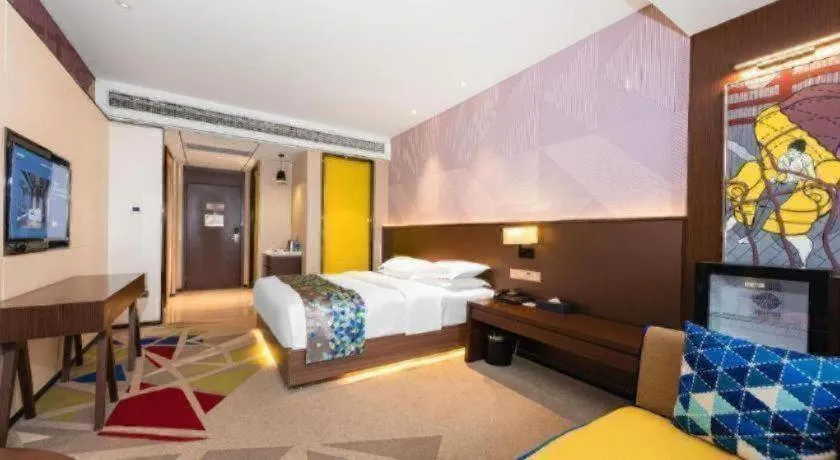 Bed in Borrman Hotel Wuhan Hankou Railway Station Metro Station