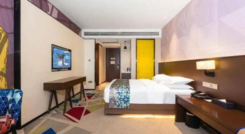 Bed in Borrman Hotel Wuhan Hankou Railway Station Metro Station