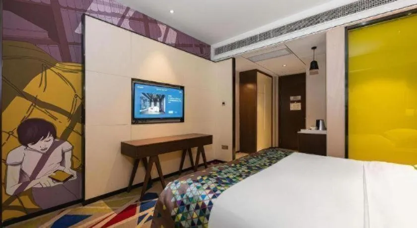 Bed in Borrman Hotel Wuhan Hankou Railway Station Metro Station