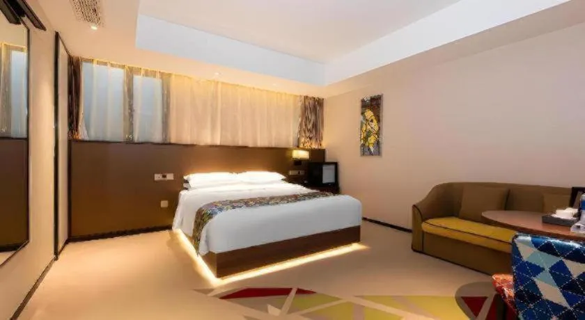 Bed in Borrman Hotel Wuhan Hankou Railway Station Metro Station