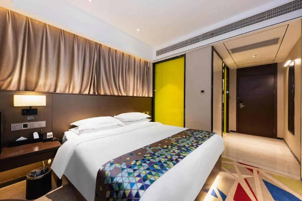 Bed in Borrman Hotel Wuhan Hankou Railway Station Metro Station