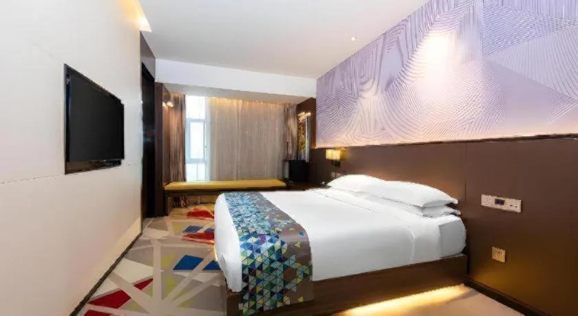 Bed in Borrman Hotel Wuhan Hankou Railway Station Metro Station