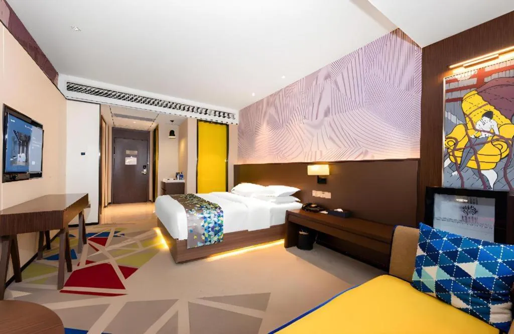 Bed in Borrman Hotel Wuhan Hankou Railway Station Metro Station