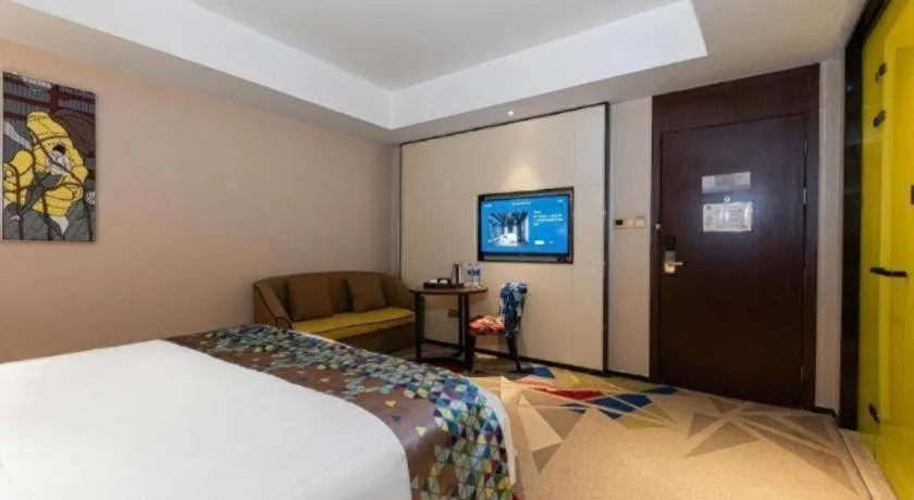 Bed in Borrman Hotel Wuhan Hankou Railway Station Metro Station