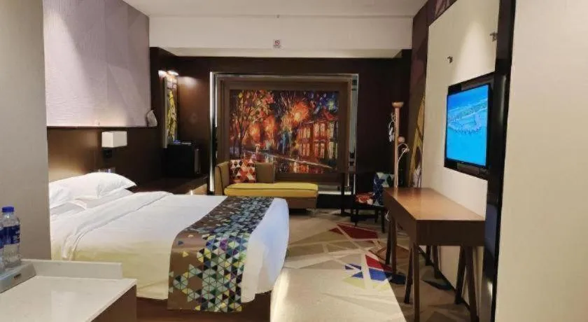 Bed in Borrman Hotel Wuhan Hankou Railway Station Metro Station