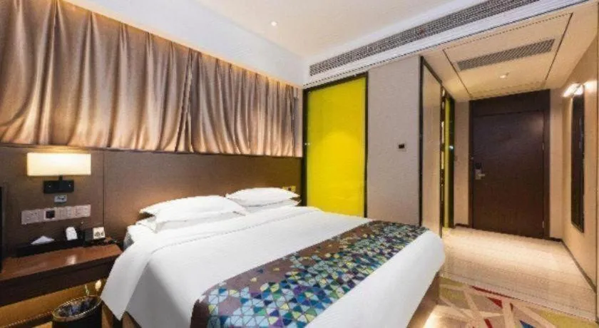 Bed in Borrman Hotel Wuhan Hankou Railway Station Metro Station