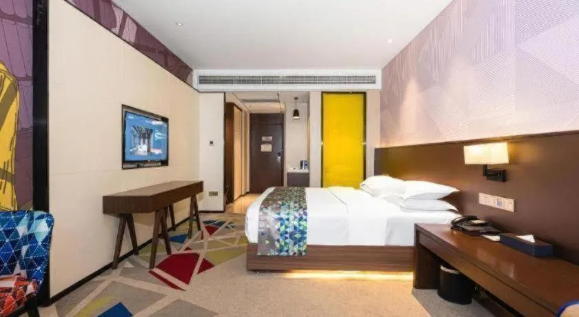 Bed in Borrman Hotel Wuhan Hankou Railway Station Metro Station