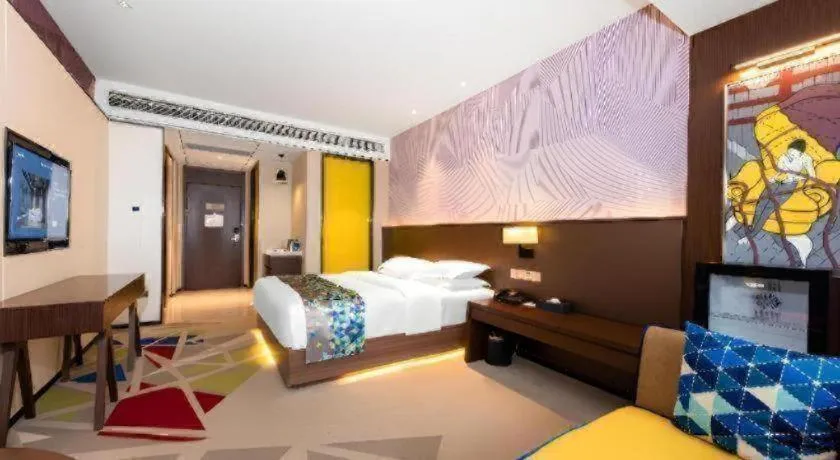 Bed in Borrman Hotel Wuhan Hankou Railway Station Metro Station