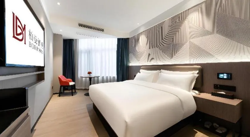 Bed in Borrman Hotel Deyang Wuzhou Square