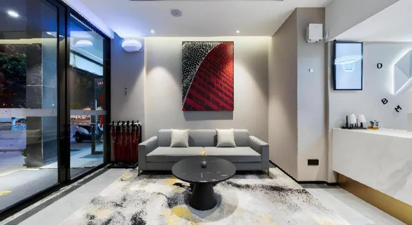 Bed in Borrman Hotel Deyang Wuzhou Square