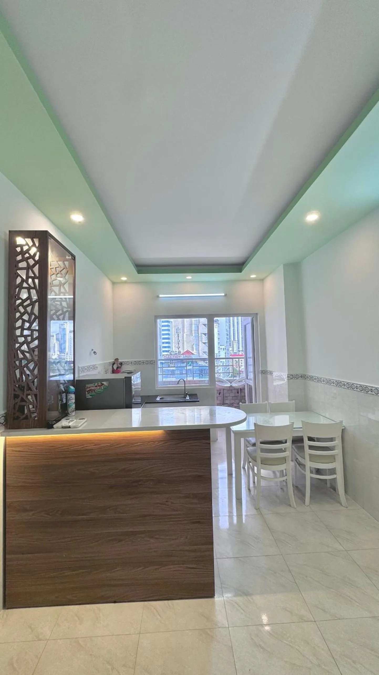 Kitchen or kitchenette in Sea Inn - Nha Trang Apartment
