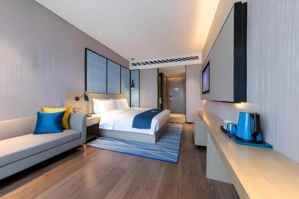 Bed in Echarm Hotel Wuhan Huashan