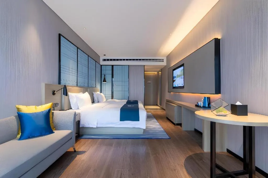 Bed in Echarm Hotel Wuhan Huashan