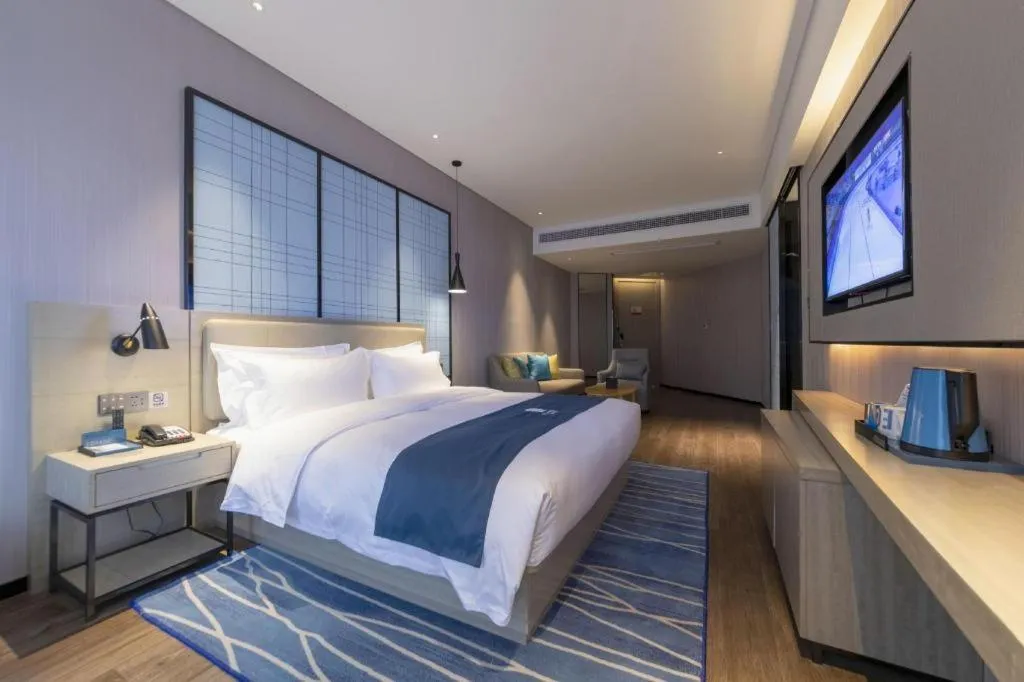 Bed in Echarm Hotel Wuhan Huashan