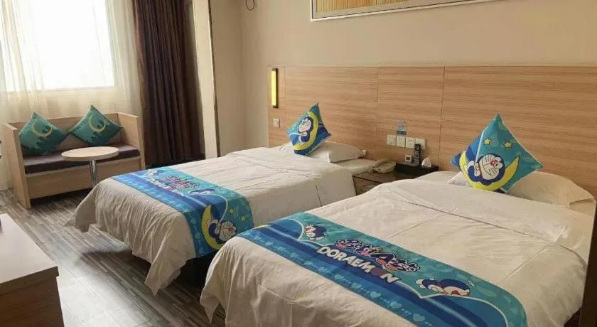 Bed in City Comfort Inn Yichang Wanda Plaza Yunhe Park