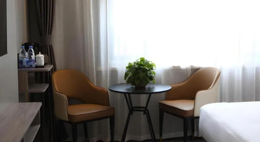 Bed in Borrman Hotel Pingyi Beifang Shicaicheng Mingde Road