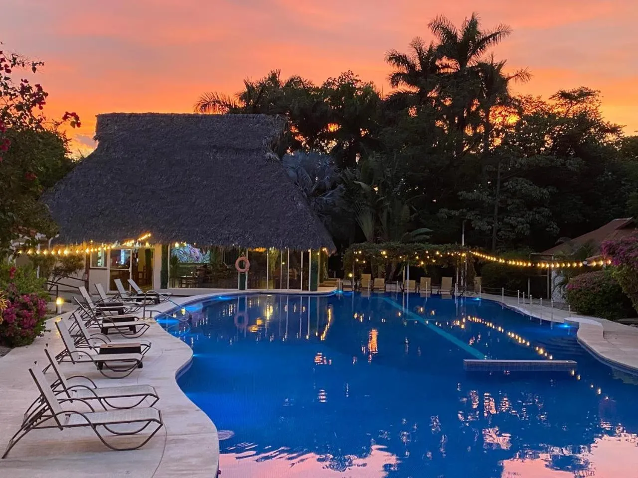 Pool view in Seis Playas Hotel