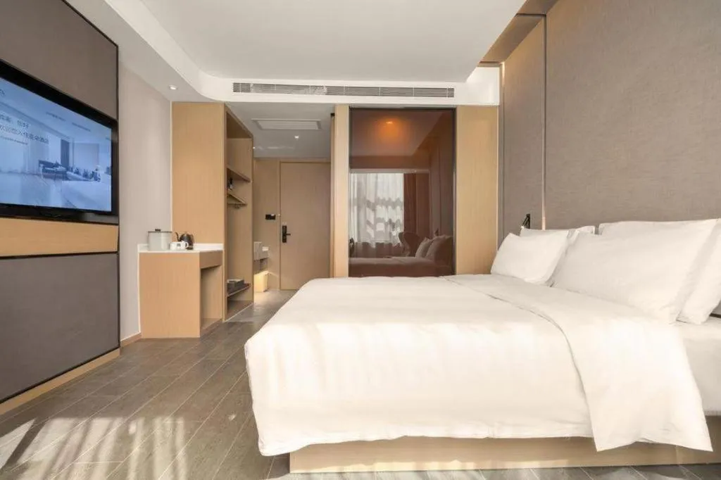 Bed in Atour Hotel Taiyuan Inner Ring