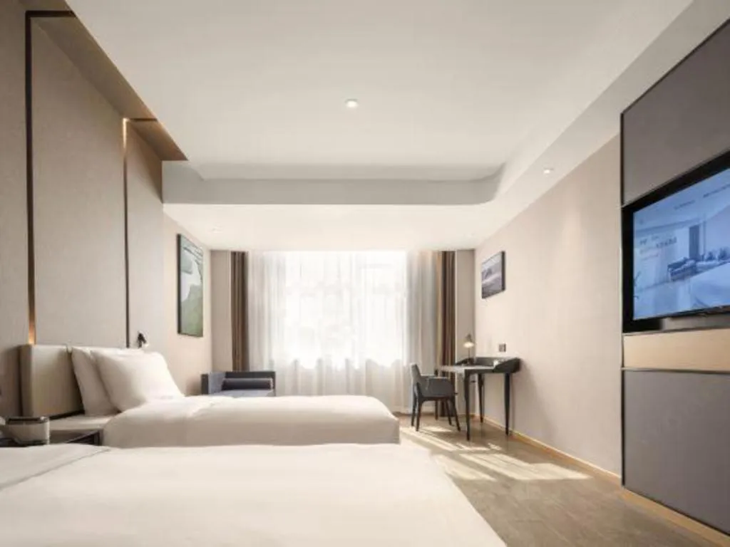 Bed in Atour Hotel Taiyuan Inner Ring