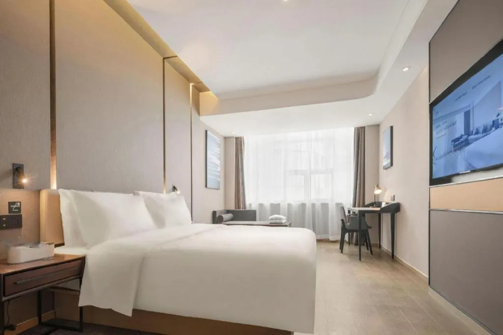 Bed in Atour Hotel Taiyuan Inner Ring