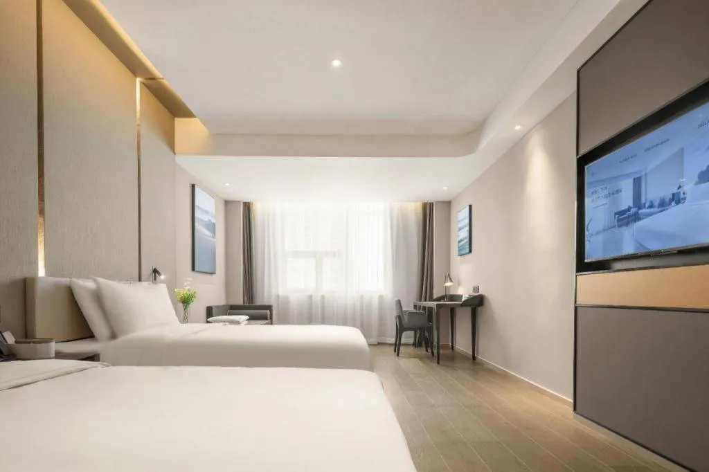 Bed in Atour Hotel Taiyuan Inner Ring