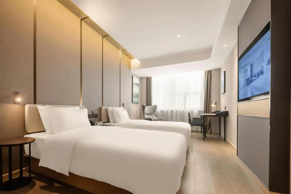 Bed in Atour Hotel Taiyuan Inner Ring