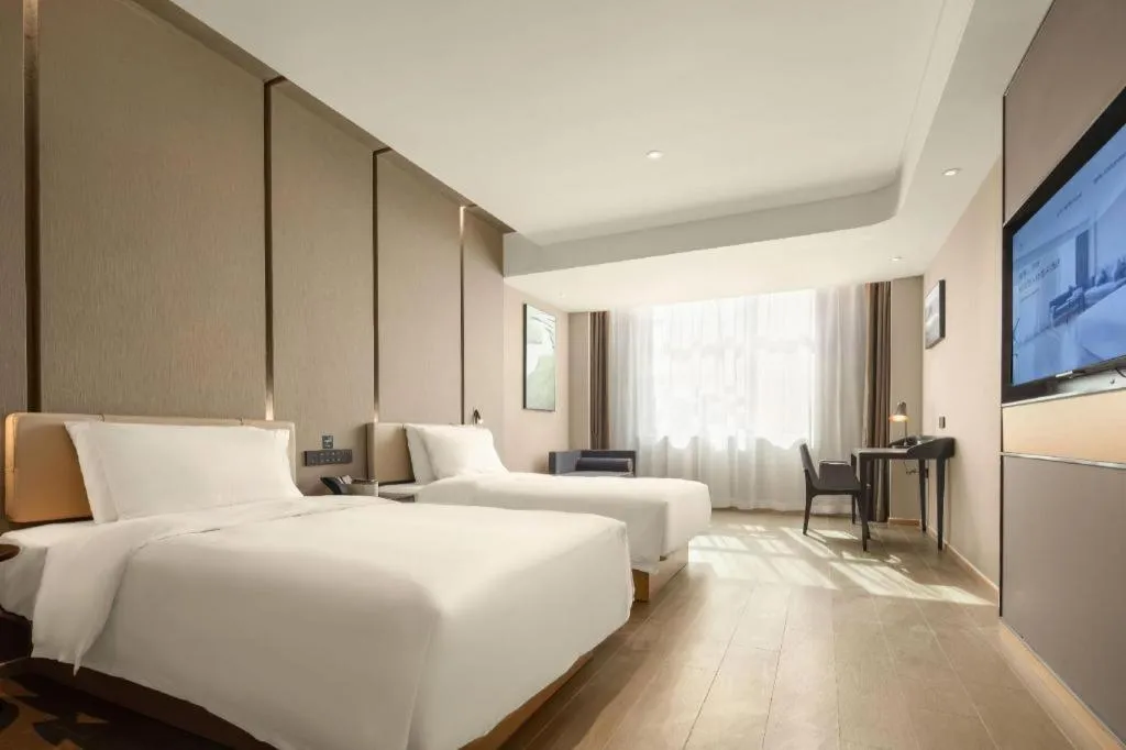 Bed in Atour Hotel Taiyuan Inner Ring