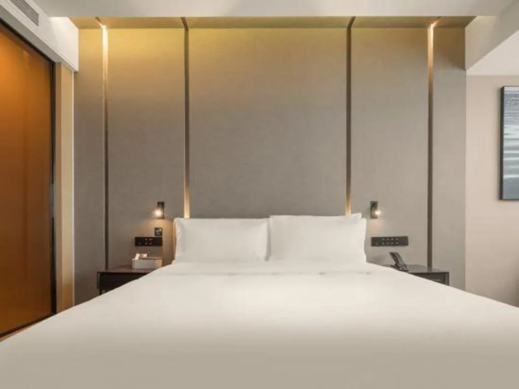Bed in Atour Hotel Taiyuan Inner Ring