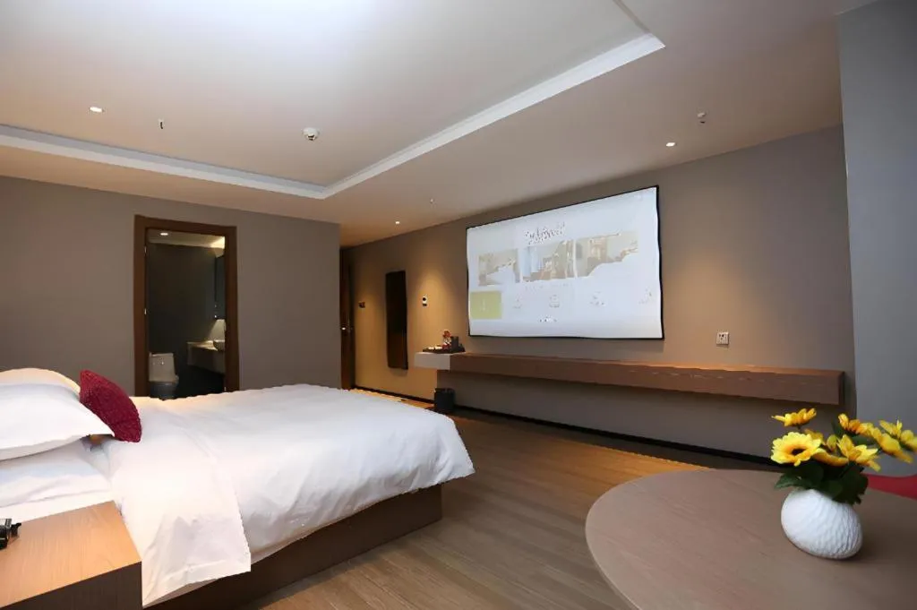 Bed in Borrman Hotel Wuhan Yellow Crane Tower Fuxing Road Metro Station