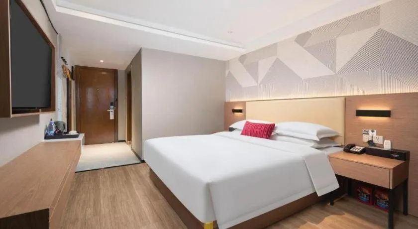 Bed in Borrman Hotel Wuhan Yellow Crane Tower Fuxing Road Metro Station