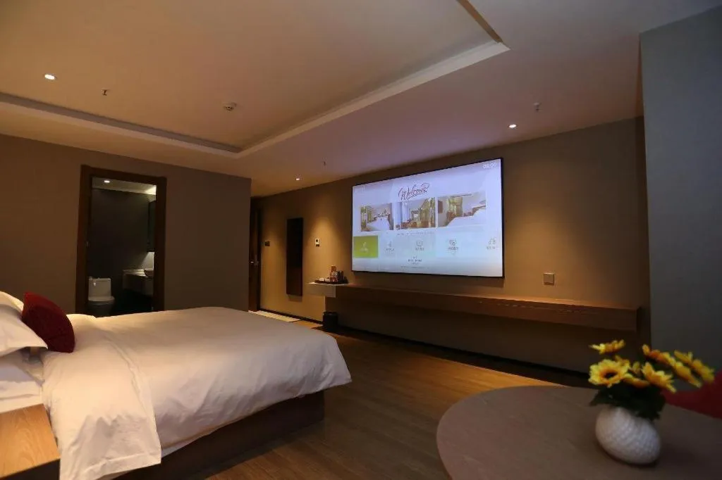 Bed in Borrman Hotel Wuhan Yellow Crane Tower Fuxing Road Metro Station