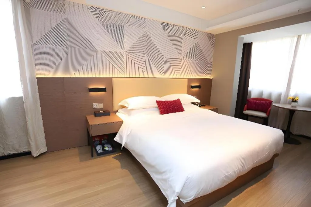 Bed in Borrman Hotel Wuhan Yellow Crane Tower Fuxing Road Metro Station