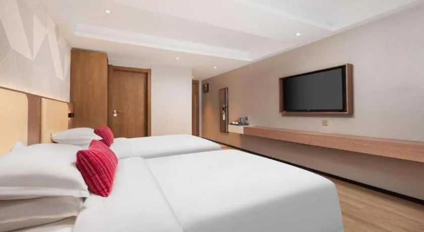 Bed in Borrman Hotel Wuhan Yellow Crane Tower Fuxing Road Metro Station