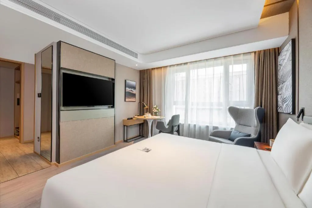 Bed in Atour Hotel Urumqi Municipal Government Nanhu People's Square