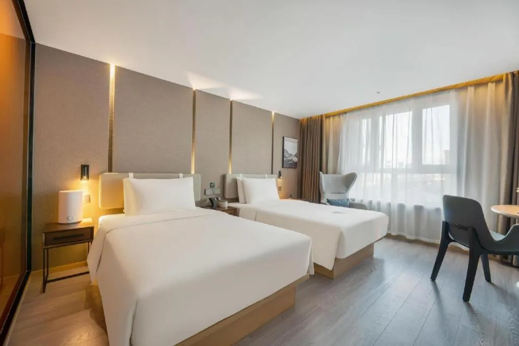 Bed in Atour Hotel Urumqi Municipal Government Nanhu People's Square