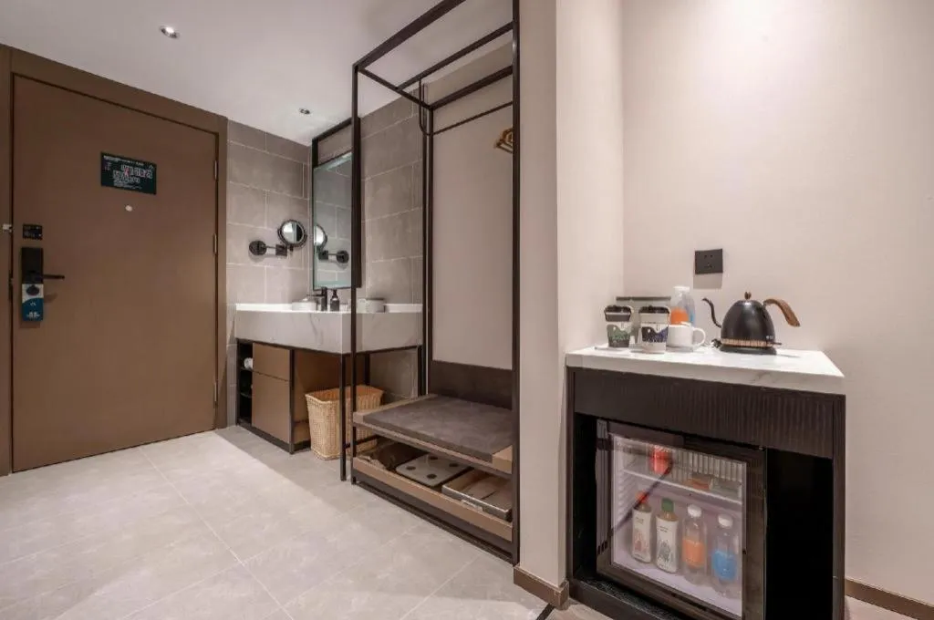 Bed in Atour Hotel Hangzhou Xixi Xihu District Cultural and Sports Center