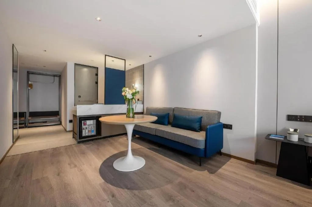 Bed in Atour Hotel Hangzhou Xixi Xihu District Cultural and Sports Center