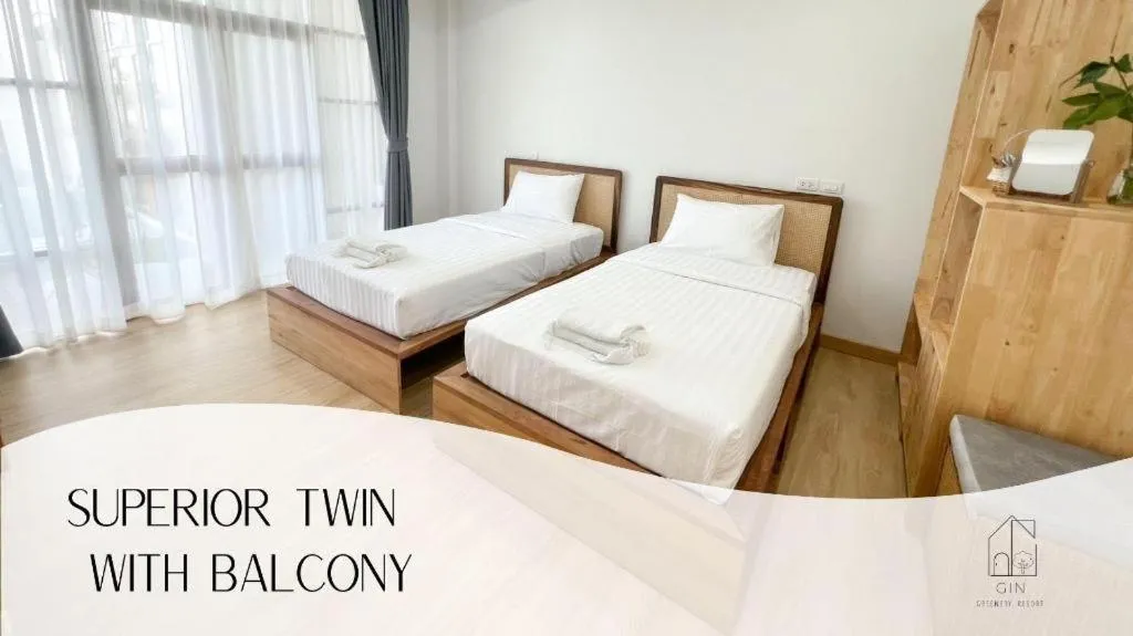 Bed in Gin's Greenery Resort