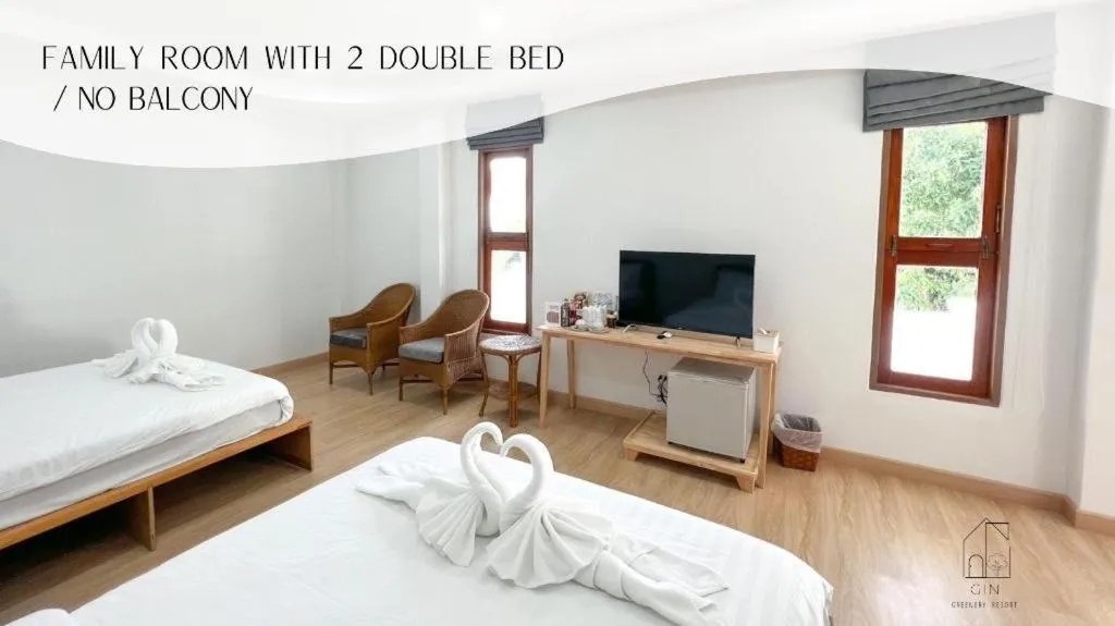 Bed in Gin's Greenery Resort