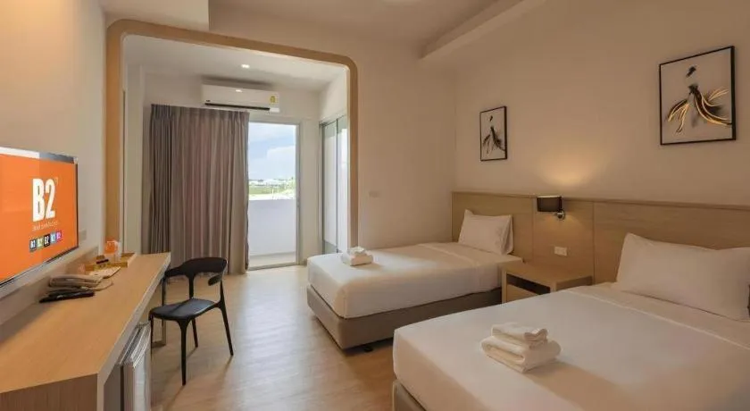 Bed in B2 Map Ta Phut Boutique & Budget Hotel