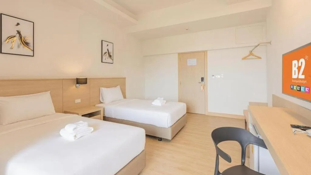 Bed in B2 Map Ta Phut Boutique & Budget Hotel