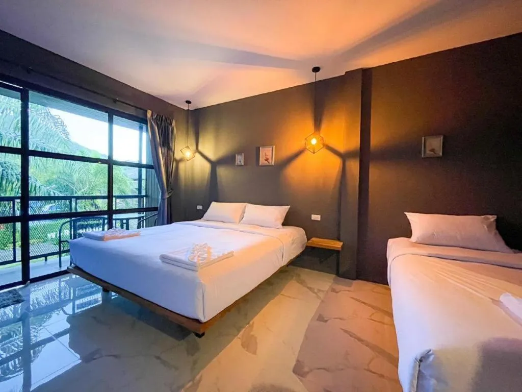 Bed in Warehouse18 Pool Cafe Resort