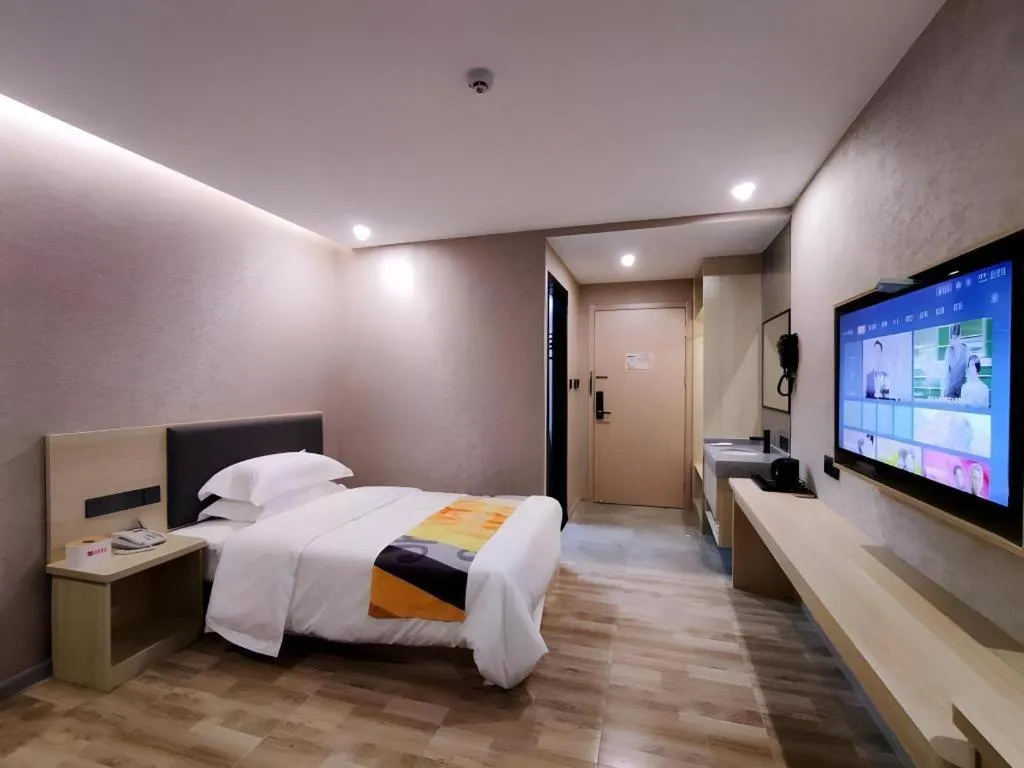 Bed in Shell Hotel Wuxi Huishan District Chang'an Town