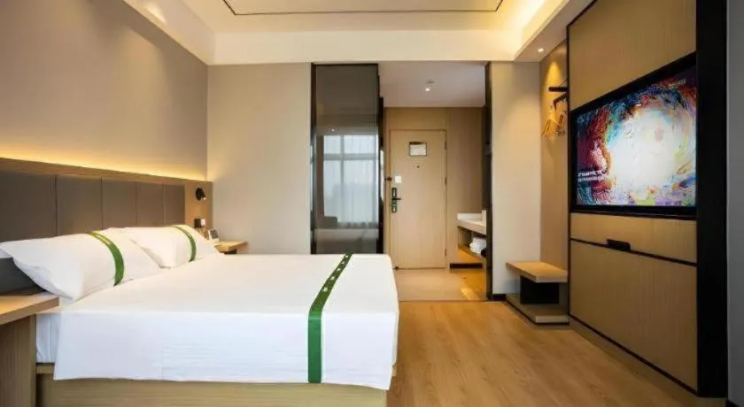 Bed in GreenTree Inn Express Bengbu Mohekou Town