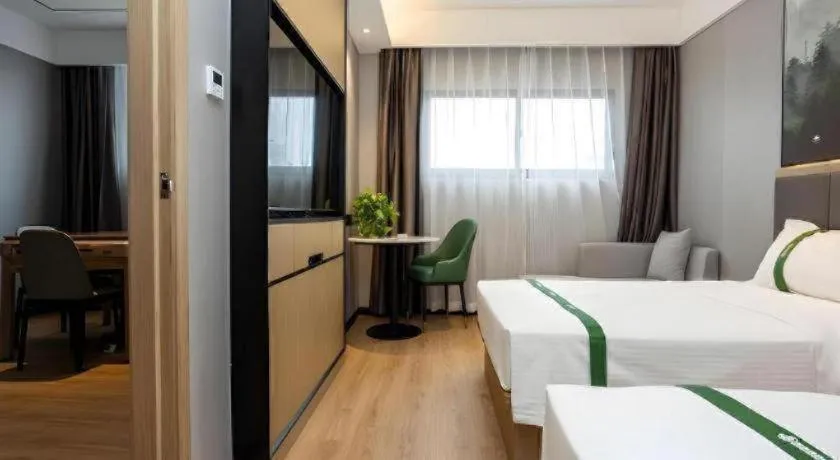 Bed in GreenTree Inn Express Bengbu Mohekou Town